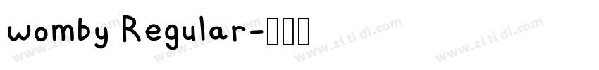 womby Regular字体转换